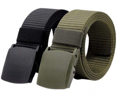 JET STREAM Nylon Belt, nylon fabric belt unisex nylon belt Hole free plastic flap buckle Canvas Waist Belt  