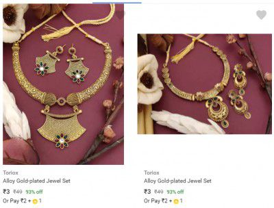 Jewel Set Starting @ ₹3