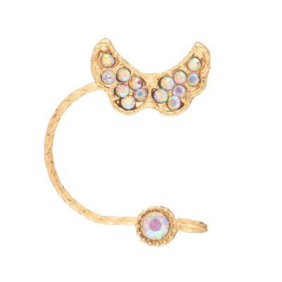 JewelMaze Gold Plated Austrian Stone Ear Cuff