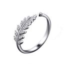 Jewels Galaxy Love Collection Brass and Cubic Zirconia Adjustable Ring for Women...