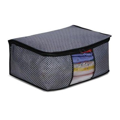 JEYANG Non Woven Saree Cover And Cloth Organizer with Transparent Window for Wardrobe Storage (Pack of 1)