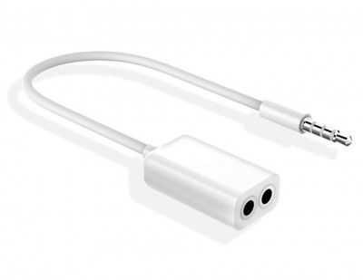 JGD PRODUCTS 3.5mm Jack 1 Male to 2 Female Stereo Headphone Earphone Jack Y Splitter Audio Auxiliary Adapter Cable