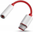 JGD PRODUCTS Type C to 3.5mm Adapter Compatible with OnePlus10 pro Oneplus 11R 7T 8T 9 Pro and All oneplus Devices Headphone Jack Adapter (Red)...