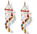 JH Gallery Handcrafted Rajasthani Door Wall Hanging Decorative Hanging/Wall Hanging/Home Decor/Home Furnishing/Diwali Gift/Corporate Gift (Bells) (Pack of 2)...