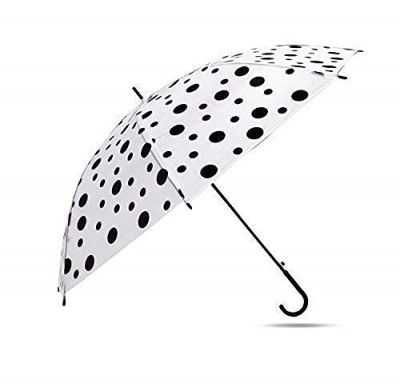 JHRK Polka Dot Umbrella Rain - Translucent Polka Dot Umbrella (1Pcs)