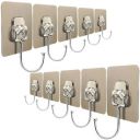 JIALTO 10 PCS Large Adhesive Hooks for Wall...