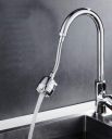 JIALTO 360° Rotating Faucet Sprayer with Double Mode Aerator Extension Tubes, Water-Saving, for Bathroom and Kitchen Tap, Silver (PACK OF 1, SILVER)...