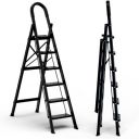 JIALTO 6 Step Ladder with Handrail for Home...
