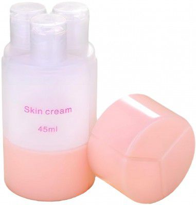 JIALTO 60 ML Refillable Shampoo Cream Lotion Storage Plastic Travel Container Bottle, 3 in 1, Essential Travel Accessories for Women & Men, Convenient Cosmetic Organizer (3 in 1, 60 ML, Pink)