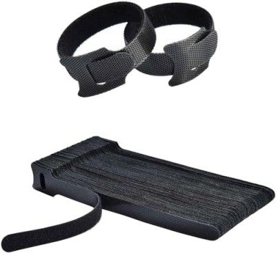 JIALTO Cable Organizer and Wire Organizer Set, Pack of 15 Reusable and Adjustable Hook & Loop Ties Strap Cable Ties for Efficient Cable Management