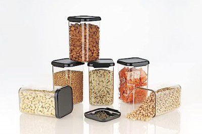JIALTO Container for Storage Set (Pack of 2) Storage Box for Plastic Airtight Containers Set | 1100 ML