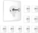 JIALTO Photo Frame Hooks for Wall Without Drilling 5 Pack Self Adhesive Hooks for Wall Heavy Duty Strong Nail Free for Hanging Photo Frame/Wall Clock/Kitchen Accessories Items...