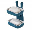 JIALTO Plastic Wall Mounted Double Layers Soap Dish Saver ...