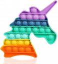 JIALTO Pop It Fidget Toys,Push Pop Bubble Fidget Sensory Toy,Autism Special Needs Silicone Stress Relief Toy,Great Fidget Toy Sensory Toys Novelty Gifts for Girls Boys Kids Adults (Rainbow-Unicorn)...