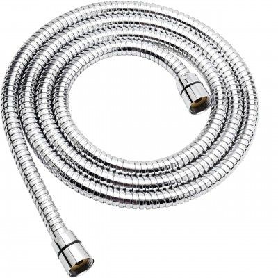 JIALTO Shower Hose Replacement, Extra Long 1.5 Meter Flexible Metal Shower Hose(Chrome Finish)
