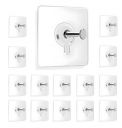 Jialto wall hooks for hanging strong, Adhesive Hooks for Wall Heavy Duty, Wall hangings, Kitchen Accessories Items, Sticky Photo Frame Hangers (PACK of 20, Photo Frame)...
