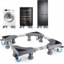 JIALTO Washing Machine Base Frame Single Pipe Design with 4 Locking Wheels (Single Pipe)...