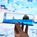 JIAVAXA Car Interior Accessories Dashboard Decoration,Moving Titanic Liquid Wave Cruise Ship,Nautical Car Dashboard|Living Room|Office|Satisfying|Mind Calming|Smooth Movement|Pack of 1...