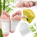 JIAVAXA Detox Organic Health Foot Patch Remove,Pain Free Foot Pads for Stress Relief Sleep, Natural ingredients Toxins Ginger Foot Detox Pads For Adhesive Foot And Body Cleansing (10 Pads)...