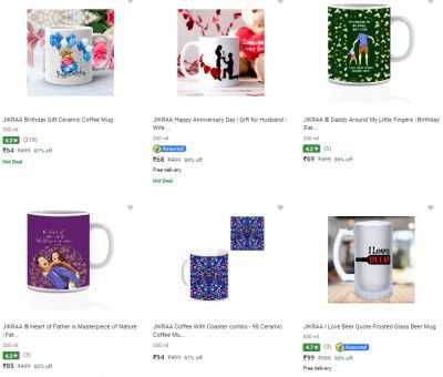 Jikraa Mugs Starts ₹64