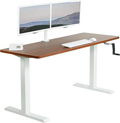 {Extra Rs.4500 OFF} JIN OFFICE Manual Height Adjustable Desk | 80 kg Wt. Cap (1200 x 750 mm)