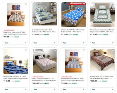 Jiomart Loot : Single Bedsheets Starts At ₹99 | Upto 82% Off