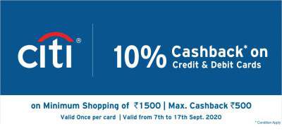 Jiomart Citi Bank Offer: Extra 10% Off up to Rs.500