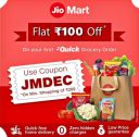 JioMart New Code Update : Get Flat ₹100 off On Order of ₹299 And Above (Quick Order)...