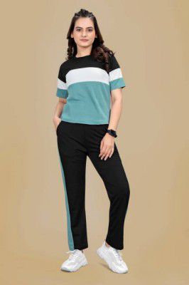 JK Creation Colorblock Women Track Suit