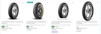 Flipkart : Jk Tyre Bike Upto 73% Off