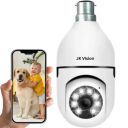 JK Vision Smart WiFi Security Camera 1080P Full HD | 360° Pan 90° Tilt PTZ with Holder | Color Vision | Motion Detection Alert | Multi-User Sharing | Spotlight Function | Indoor CCTV....