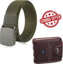 JKM COLLECTION Wallet & Belt Combo  (Multicolor)...