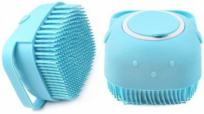 JM SELLER Body Cleaning Bath Brush, Silicone Soft Bath Body Brush with Shampoo Dispenser