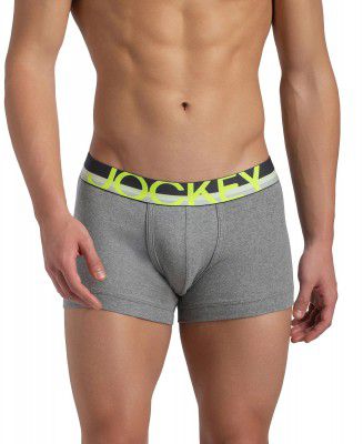 Jockey FP03 Men's Super Combed Cotton Rib Solid Trunk | Pack of 2