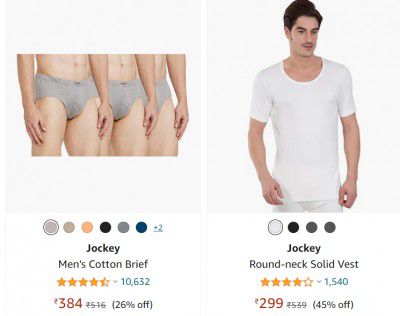 Jockey Innerwear @ Minimum 20% Discount