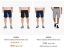 Jockey Men's Cotton Shorts Pack of 2 at Rs 499...