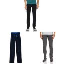 Jockey Mens Track Pants Black + Grey + Blue_M...