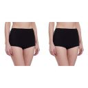 Jockey Womens Boy Leg Short (SS04_Black_M) and Womens Boy Leg Short (SS04_Black_S)...