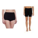 Jockey Womens Boy Leg Short (SS04_Black_XL) and Womens Shorties (1529_Black_X-Large)...