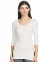 Jockey Womens Snug Fit Low-Neck Thermal 3 Quarter Sleeved Top...
