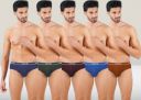 Jockin  Pack of 5 Solid Men Brief...