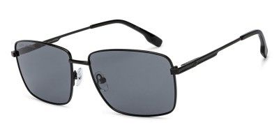 John Jacobs | Black - Grey | Full Rim Rectangular Stylish & Premium | Men & Women | Extra Wide | JJ S15862