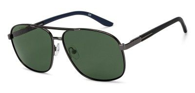 John Jacobs | Gunmetal - Grey |Polarized and 100% UV Protected | Men & Women | Extra Wide | JJ S15860