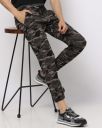 JOHN PLAYERS JEANS Camouflage Joggers with Drawstring Waist...