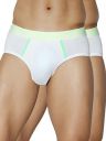 John Players Pack of 2 Cotton Brief Underwear for Men with Striped Waistband...