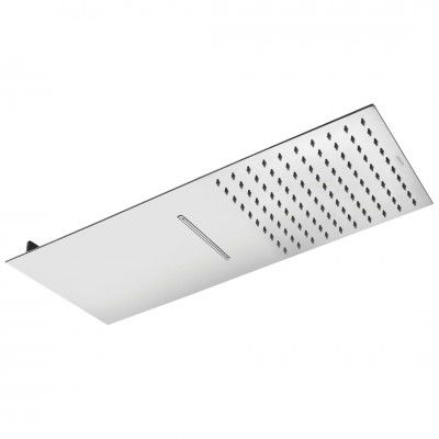Johnson Elite Slim Long Overhead Shower| SS304 Dual Flow Shower | 1 Yrs warranty (S3451C- SS Finish)