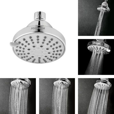 Johnson Hydra 5 Flow Round Overhead Shower without Shower Arm | 100 mm 