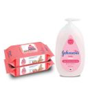 Johnsons Baby Skincare Wipes 144s +Johnsons Baby Lotion 500ml...