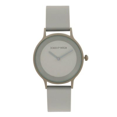 Joker & Witch Alpine 38mm Grey Dial 20mm Grey Silicon Strap Watch for Unisex