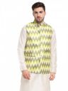 Jompers Men's Ikat Printed Nehru Jacket....